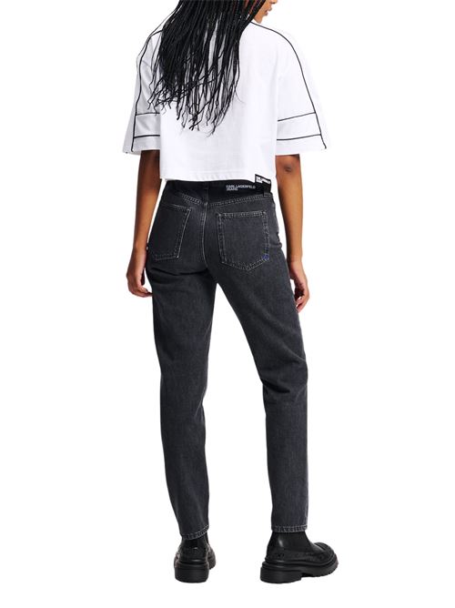 Jeans donna nero in denim Karl Lagerfeld jeans | A2W101381BJ